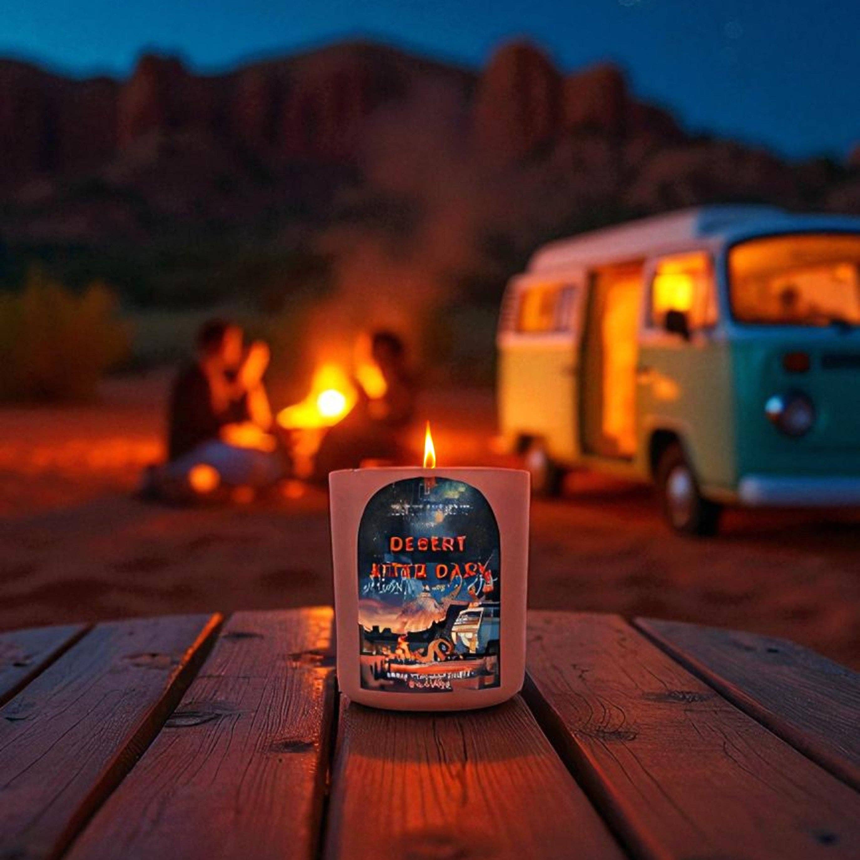 The Modern Sonoran - Vente Bougie en bocal - Désert Après la Tombée de la Nuit : Bougie au Chanvre du Sud-Ouest de l'Arizona2