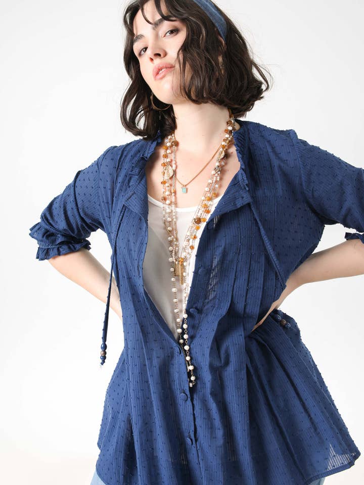 Dotted trapeze shirt (Expedition 25/28 February) for wholesale by Jean-Marc-Philippe