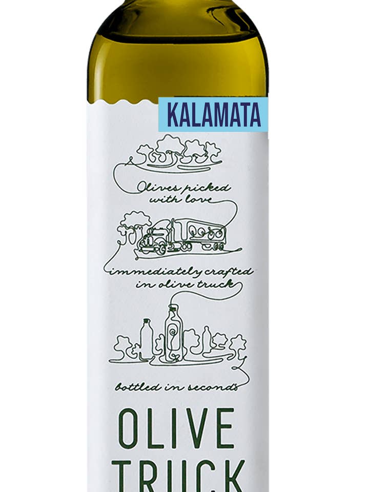 Kalamata- California EVOO for wholesale by Olive Truck