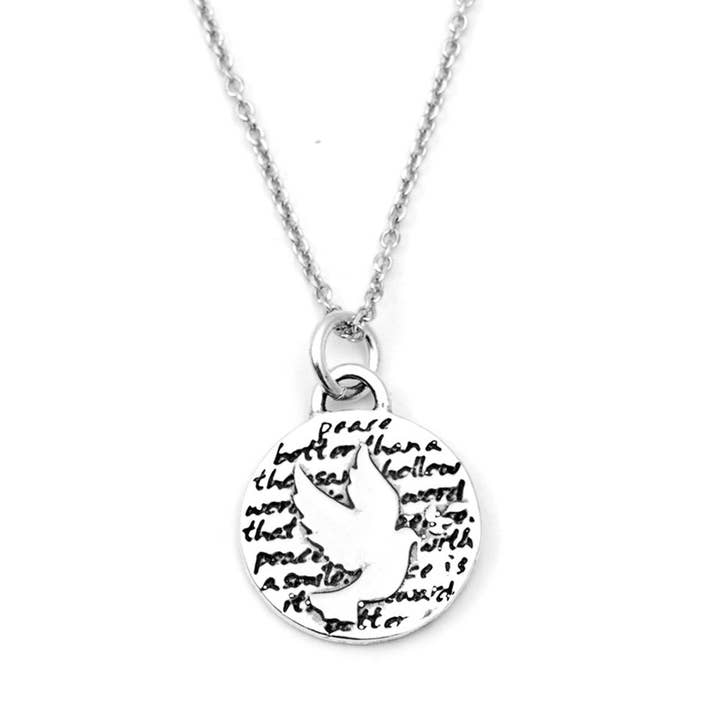 Dove Necklace (Peace)-D72SM for wholesale by Kevin N Anna