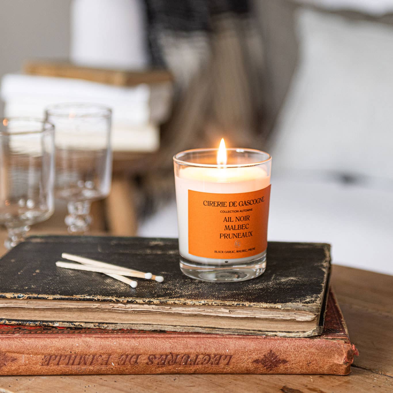 CIRERIE DE GASCOGNE – wholesale Burkljus – Doftljus med svart vitlök, Malbec och plommon