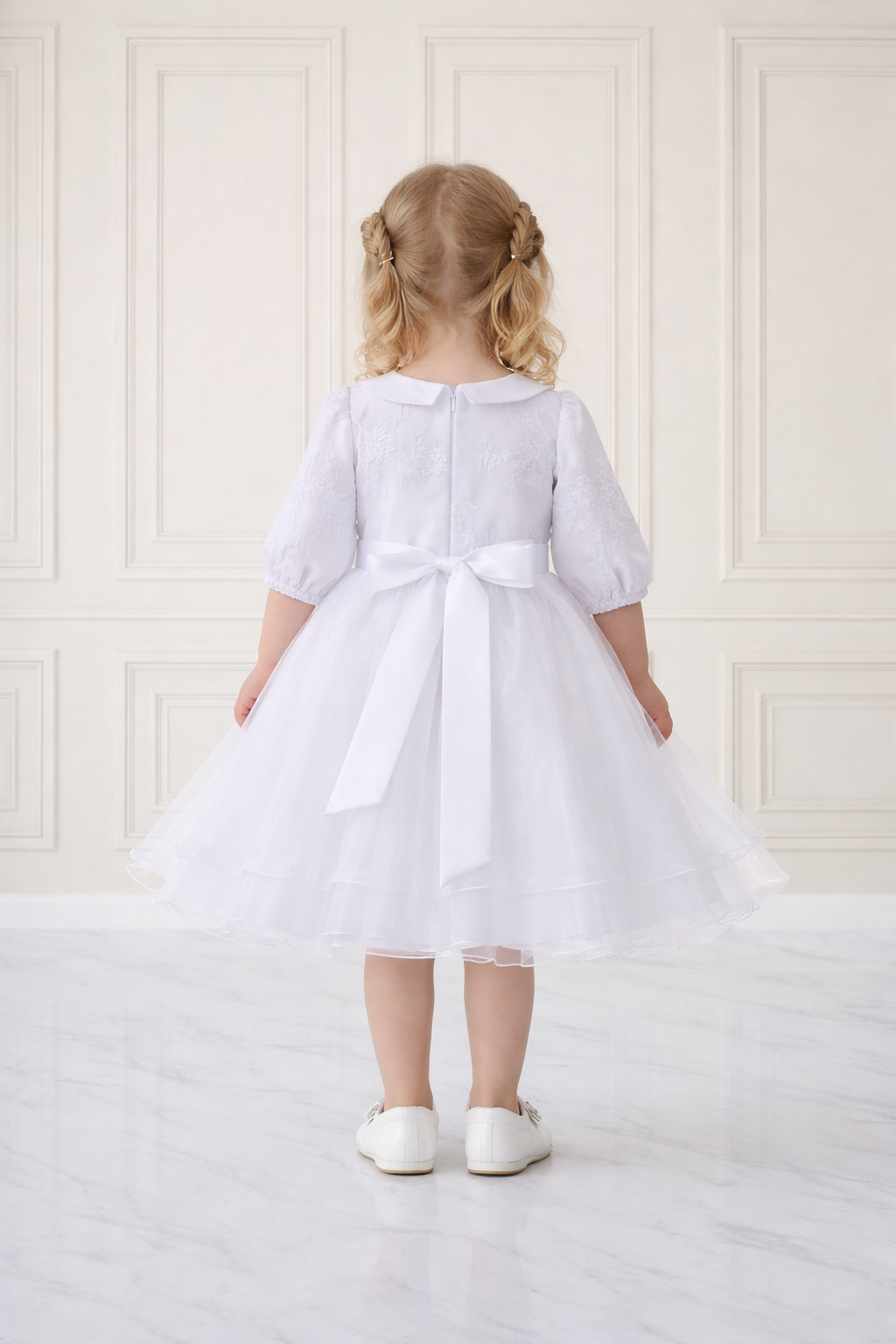 Bajabella – Engroshandel Kjole - Baby – Ny! Dåbskjole til piger, dåbskjole, babytøj til piger4