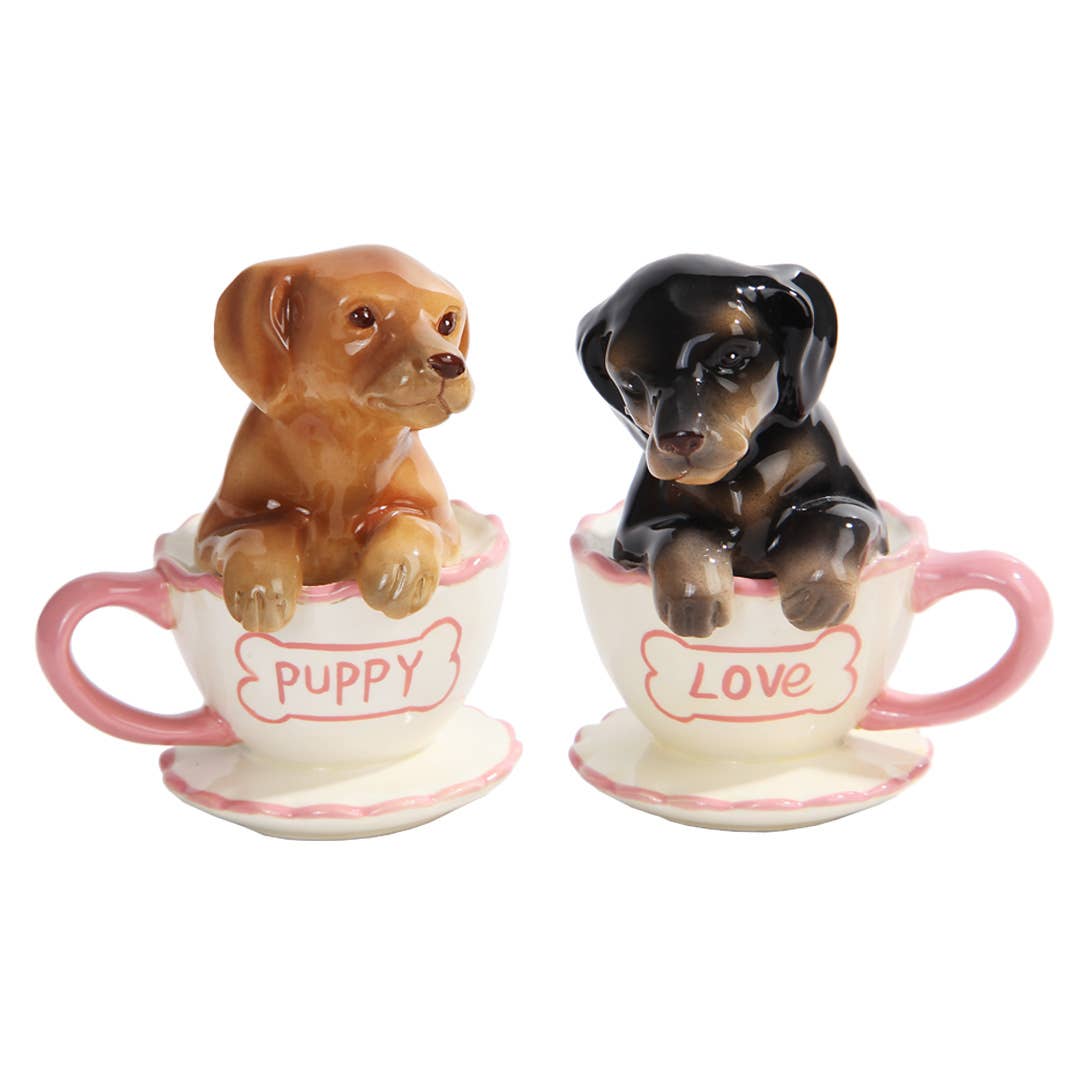 Pacific Trading - Wholesale Salt & Pepper Shaker Set - Dachshund Teacups Salt and Pepper Shaker Set1