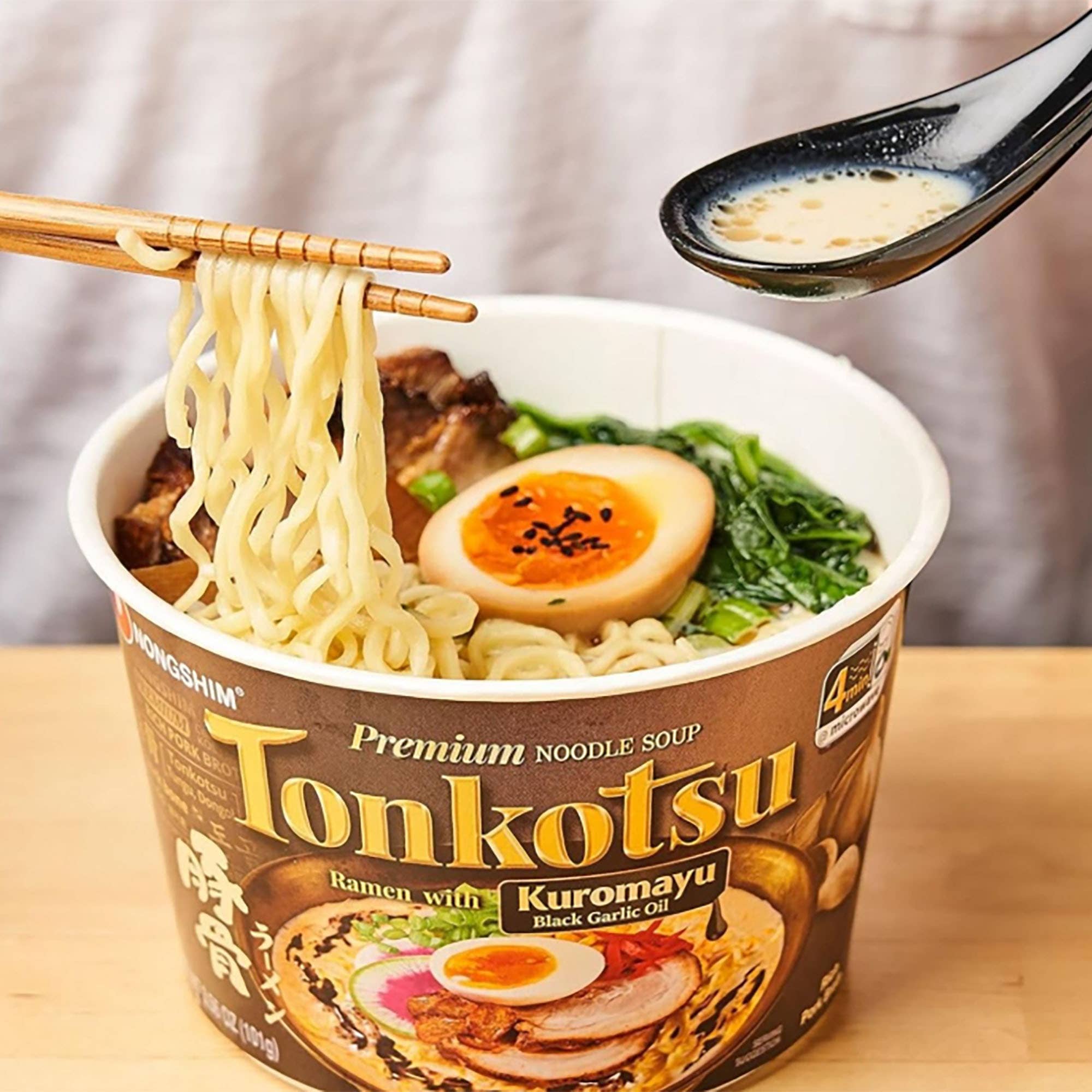 K Moitves Foods - Wholesale Ramen - Nongshim Tonkotsu Kuromayu Big Bowl-101g (Pack of 6 Cups)2
