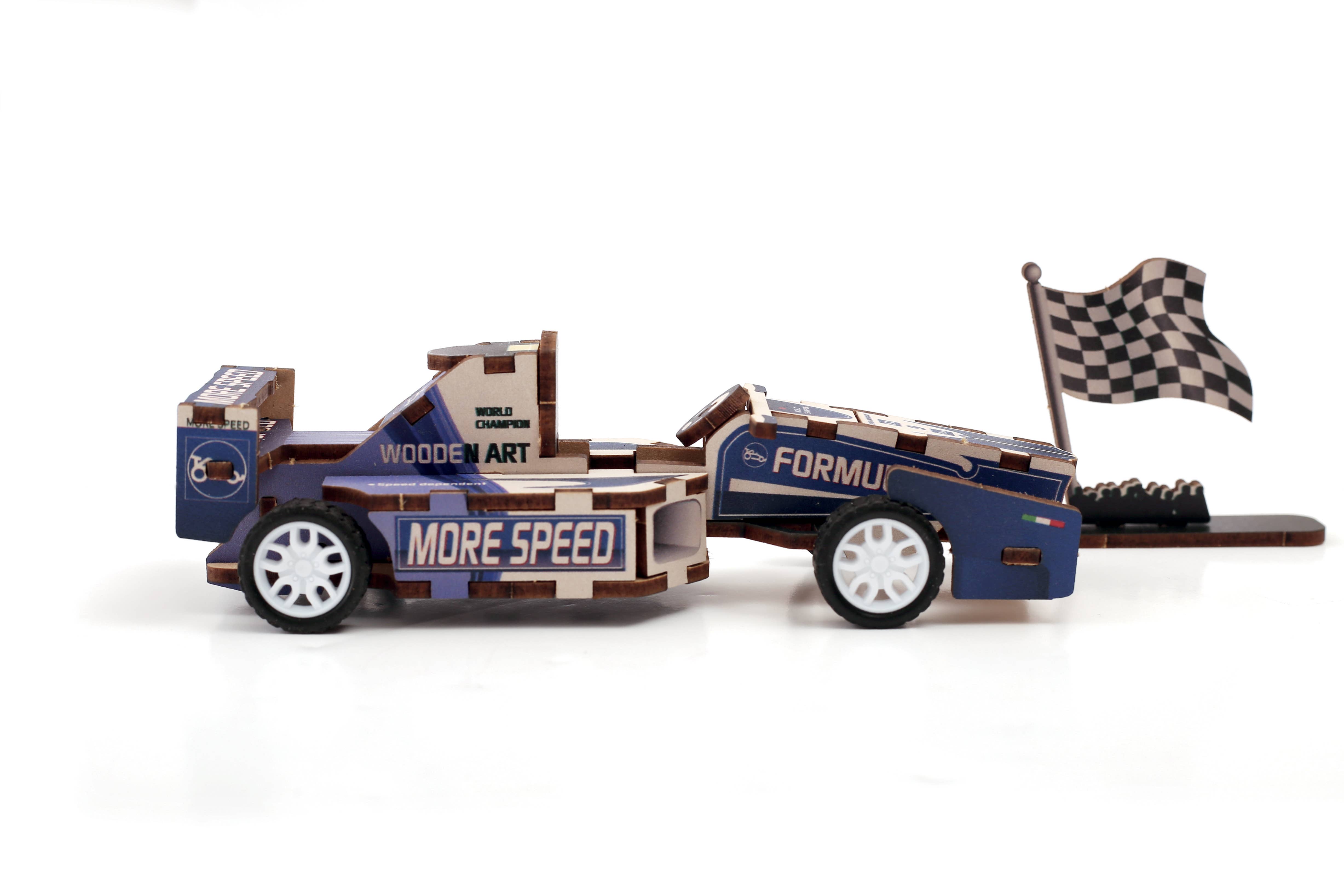 Graine Créative - Wholesale Toy Car/Truck - Kids - 3D WOOD MODEL FORMULA 1 VEHICLE3