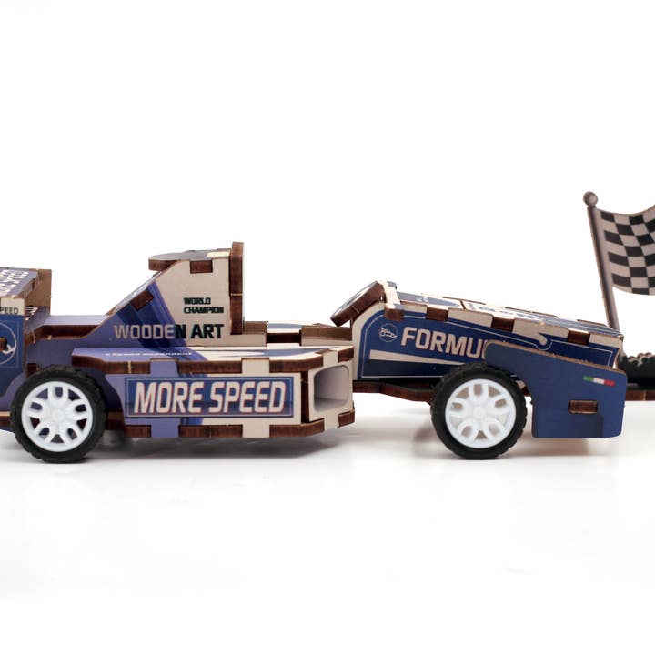 Graine Créative - Wholesale Toy Car/Truck - Kids - 3D WOOD MODEL FORMULA 1 VEHICLE3