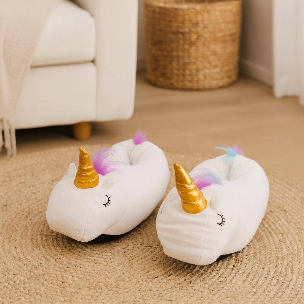 NHP International – wholesale Slippers – Women's – White unicorn slippers for women HS05 - Size 38/391