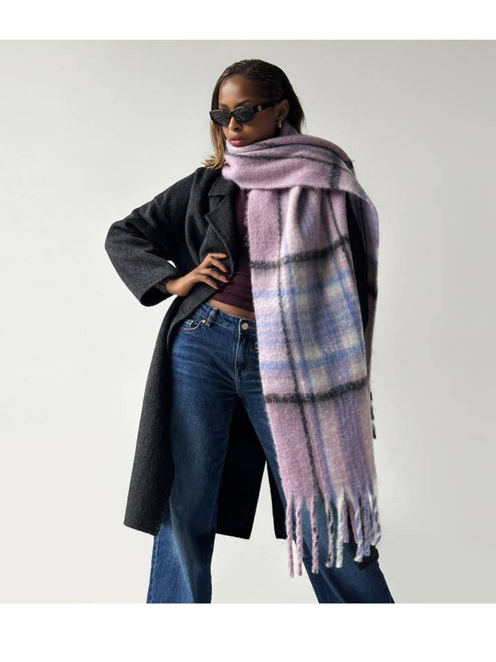 Scarvii - Plaid Brushed Long Winter Scarf for wholesale by Funkyrel® Atzbranding Limited