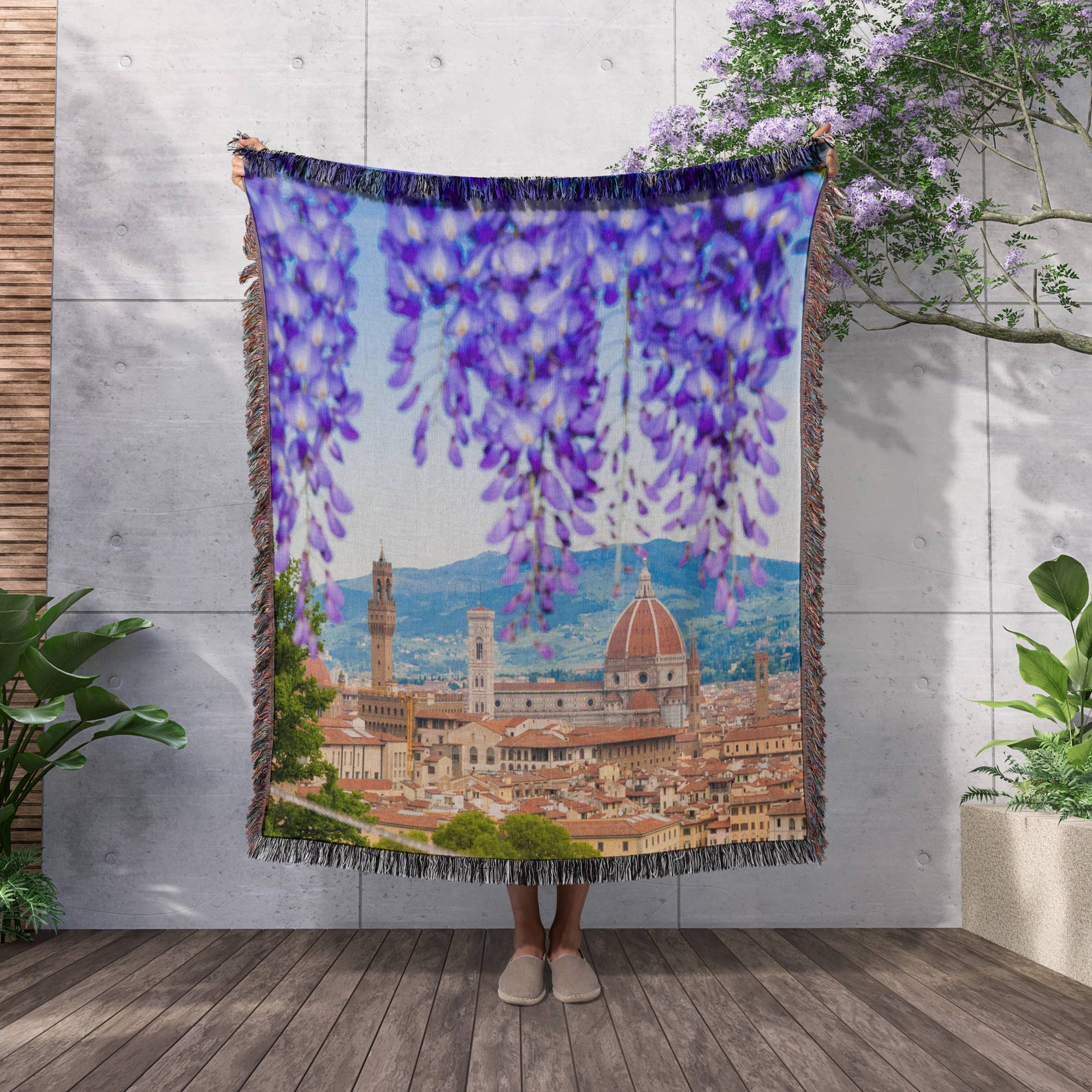 3dRose - Wholesale Throw Blanket - 3dRose, City center of Florence, Firenze, UNESCO, Tuscany, Italy, Blanket2