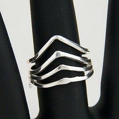 Costello International - Venta al por mayor Anillo de banda/apilable - Anillos de plata Art Deco13