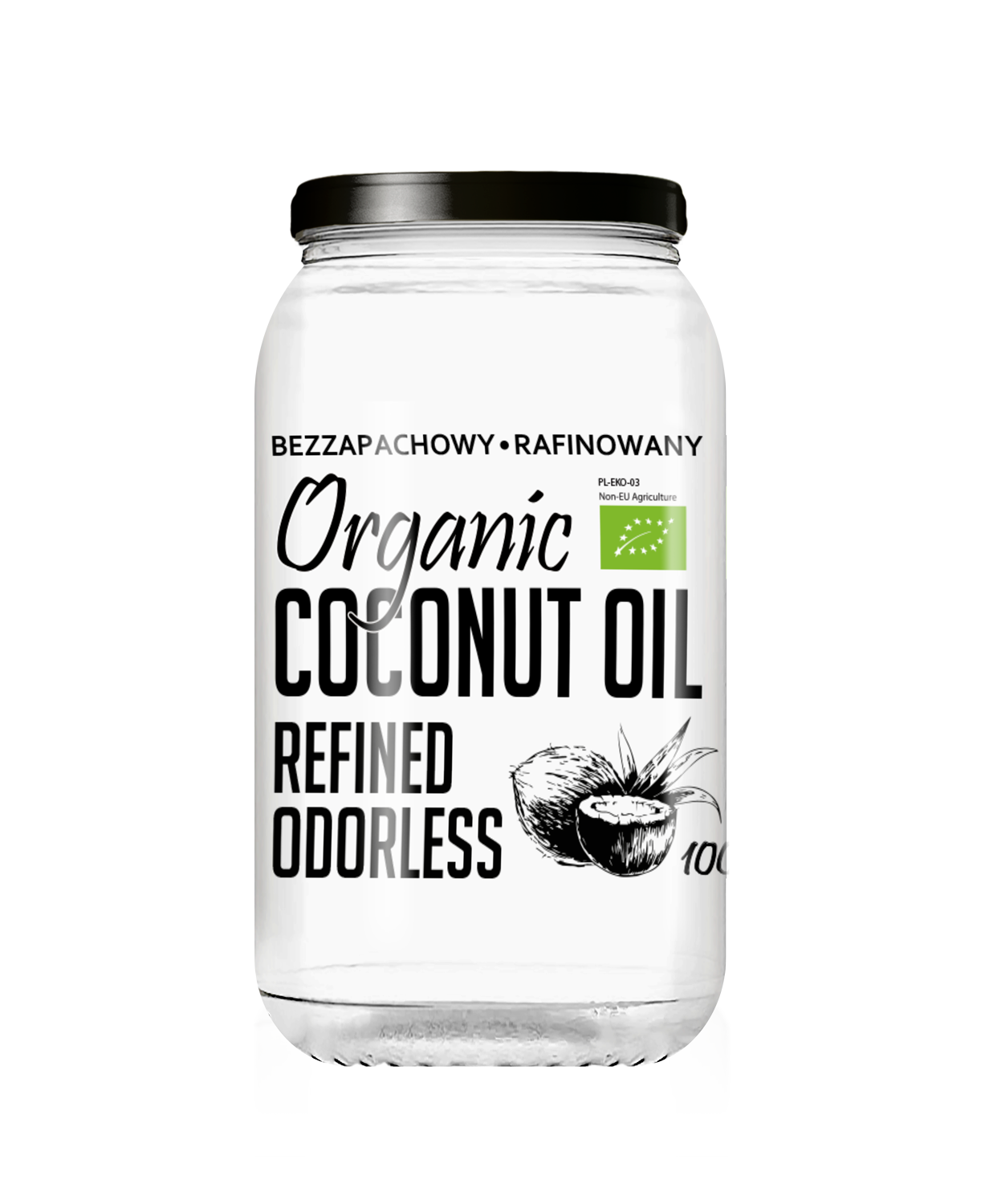 Diet Food - Venta al por mayor Aceite de cocina - Aceite de coco refinado orgánico 1000 ml0