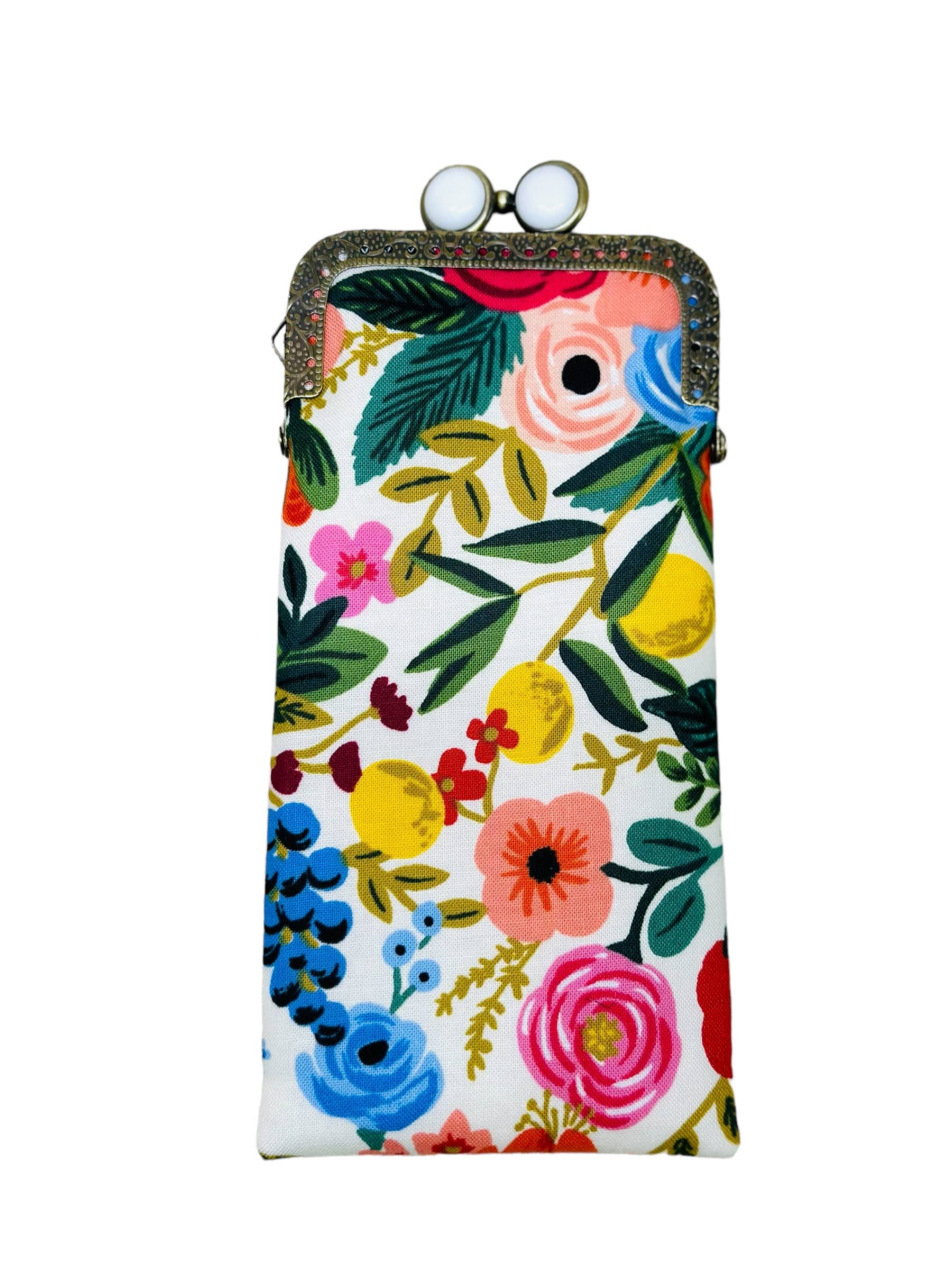 Kiki & Syds - Wholesale Eyewear Cases & Holders - Women's - Kiki & Syds Eyeglass Case - Garden Party in Cream1