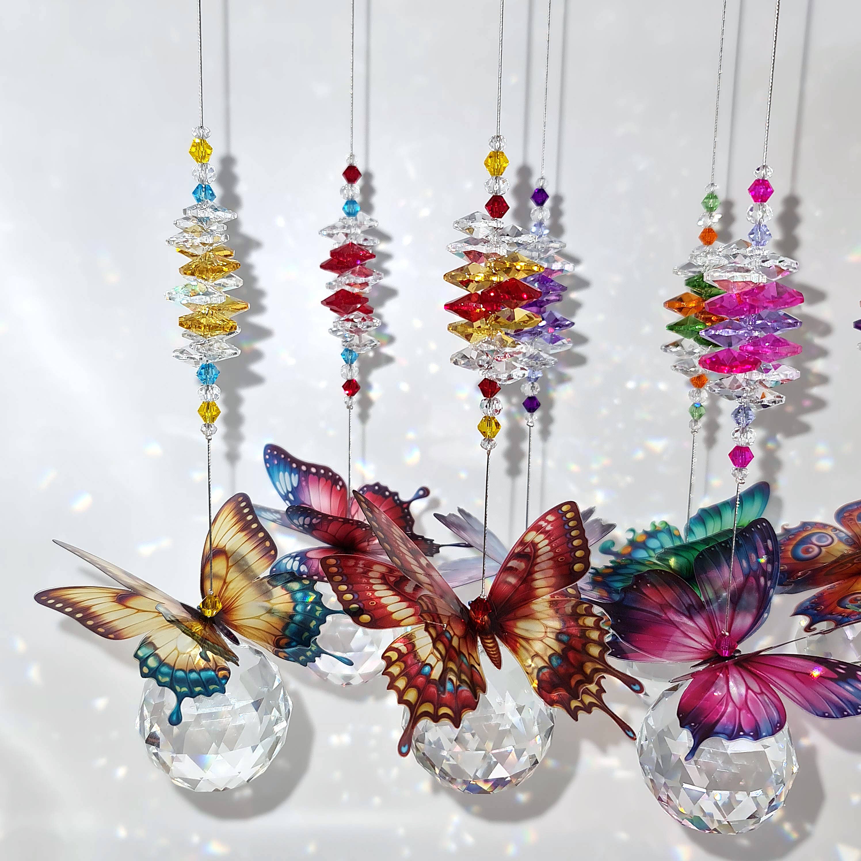 Gifts N Crystals – wholesale Suncatcher – Butterfly Suncatchers- large size BFSC-L1