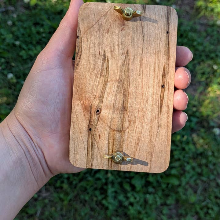 Macon Makes - Wholesale DIY Craft Kit - Pocket Flower Press Made From Genuine Hardwood | 3"x5"5