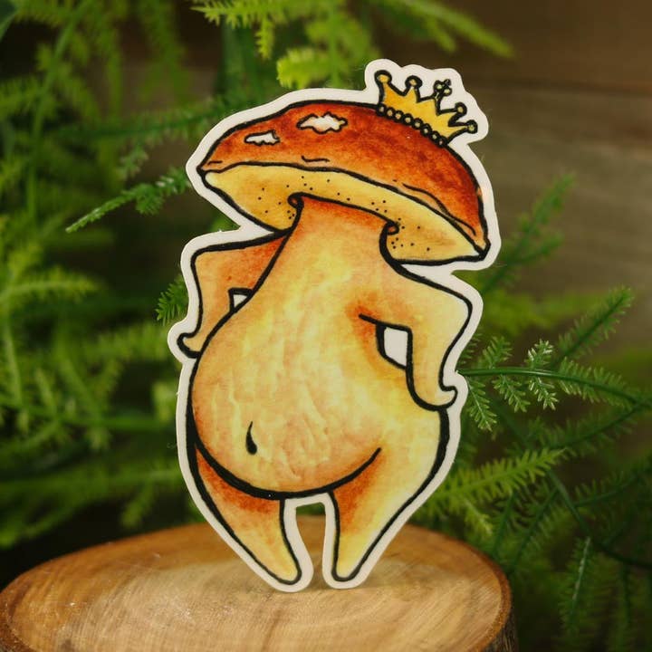 Vinyl Funguise® Sticker - King Bolete for wholesale by Funguise Friends by WkdWest