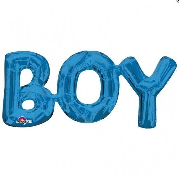 Party Expo, LLC – Balão por atacado – Anagram - Balão Rapaz Mylar 20" Blue Frase Boy Mylar