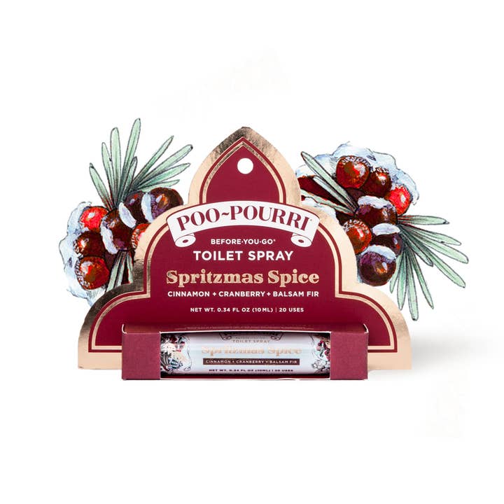 ~Pourri - Wholesale Toilet Spray - Poo~Pourri Spritzmas Spice 10ml, Holiday Travel Size