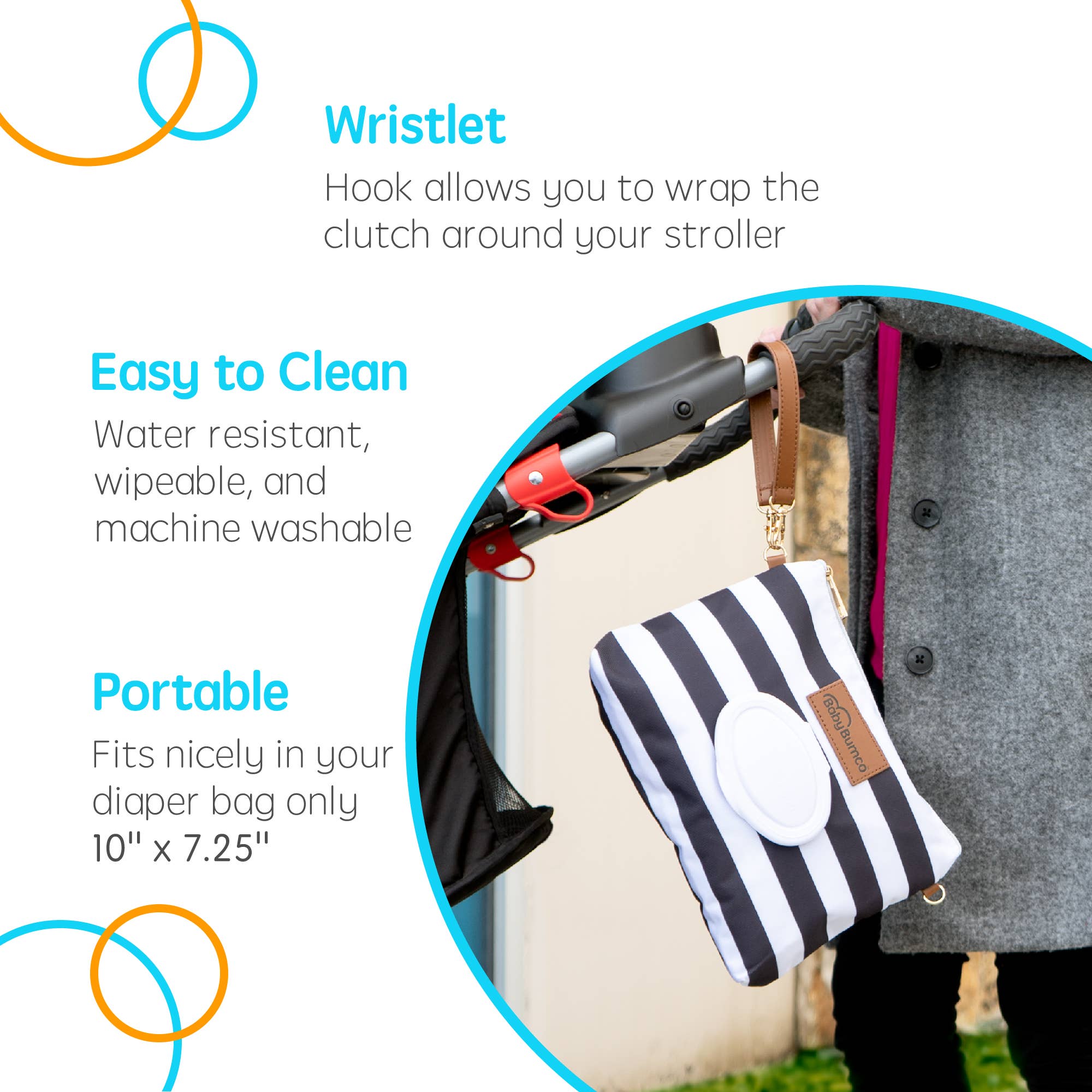 Bumco - Wholesale Clutch Bag - Women's - Bumco Diaper Clutch - Black3