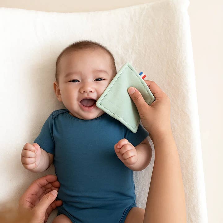 PAPATE - Wholesale Face & Body Wipes - Baby - Organic Cotton Washable Wipes - Green5