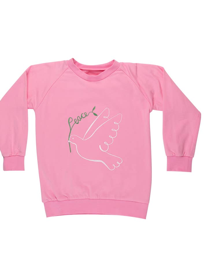 Sudadera para bebé y niño Peace Out para venta al por mayor de Wauw Capow by Bangbang Copenhagen