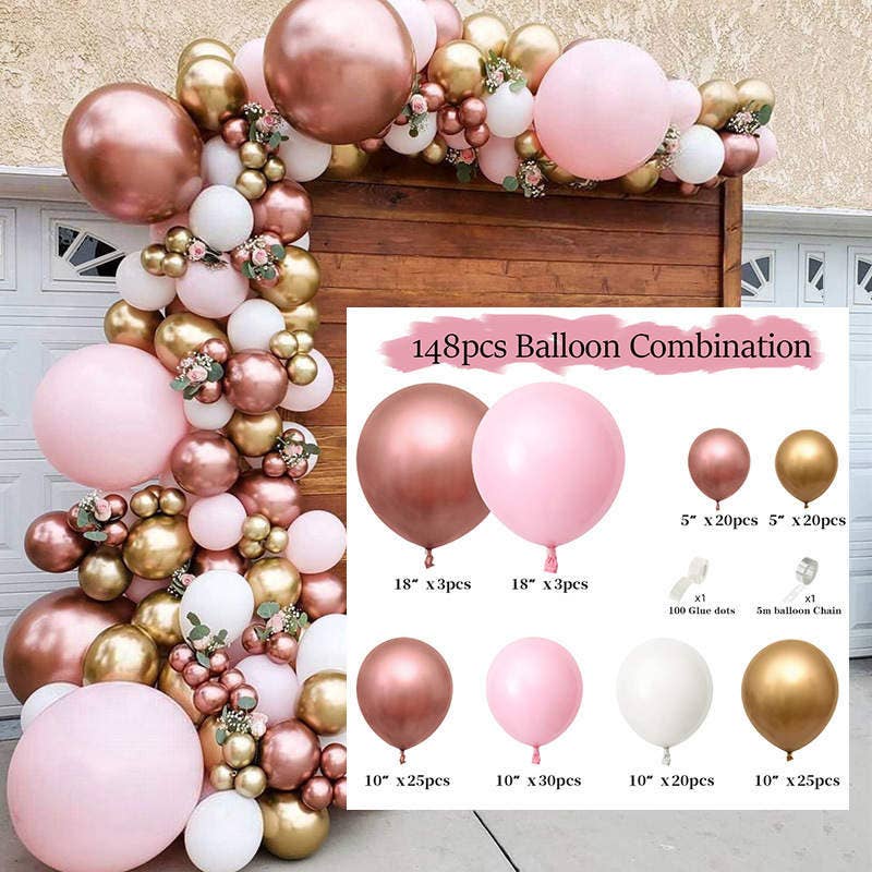 Pastel Color Balloons Garland - 102PCS 18/12/5 Inch Pastel Rainbow