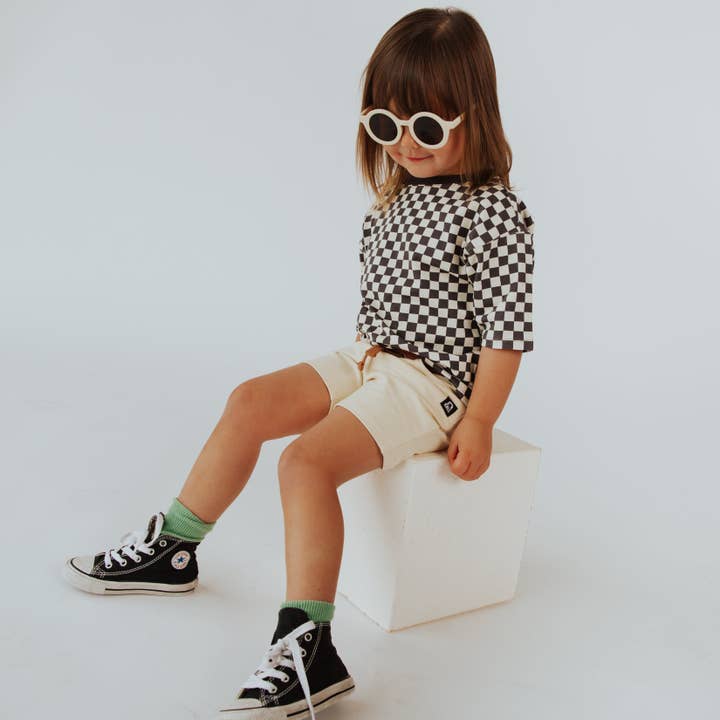 RAGS - Wholesale T-shirt – Kids - Drop Shoulder Kids Tee - Mini Check7