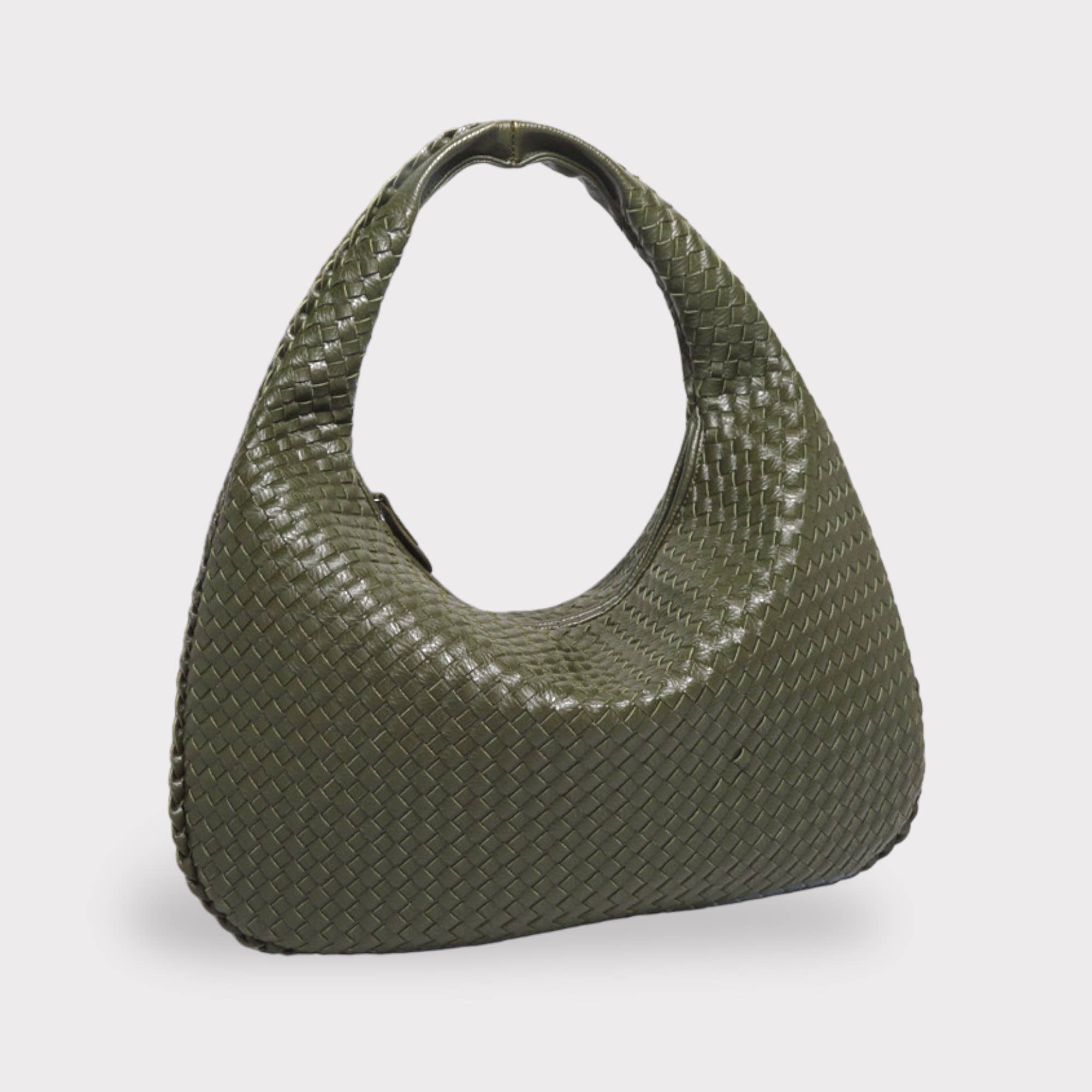 Sook Stainable - Wholesale Shoulder Bag - Women's - Big Size Vegan Leather Woven Tote Shoulder Bag18