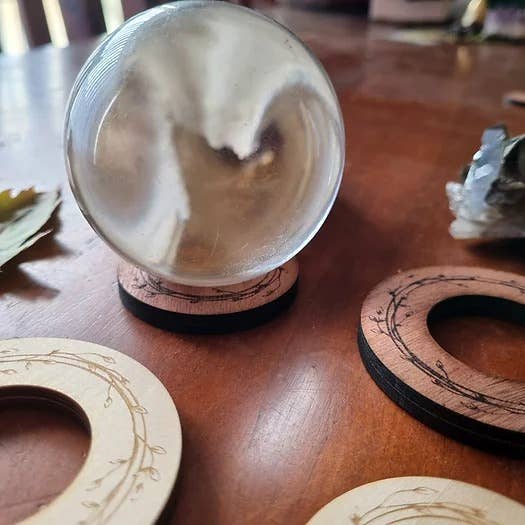 Yiska Designs - Wholesale Spiritual stone/crystal - Botanical Crystal Sphere Display Stand3