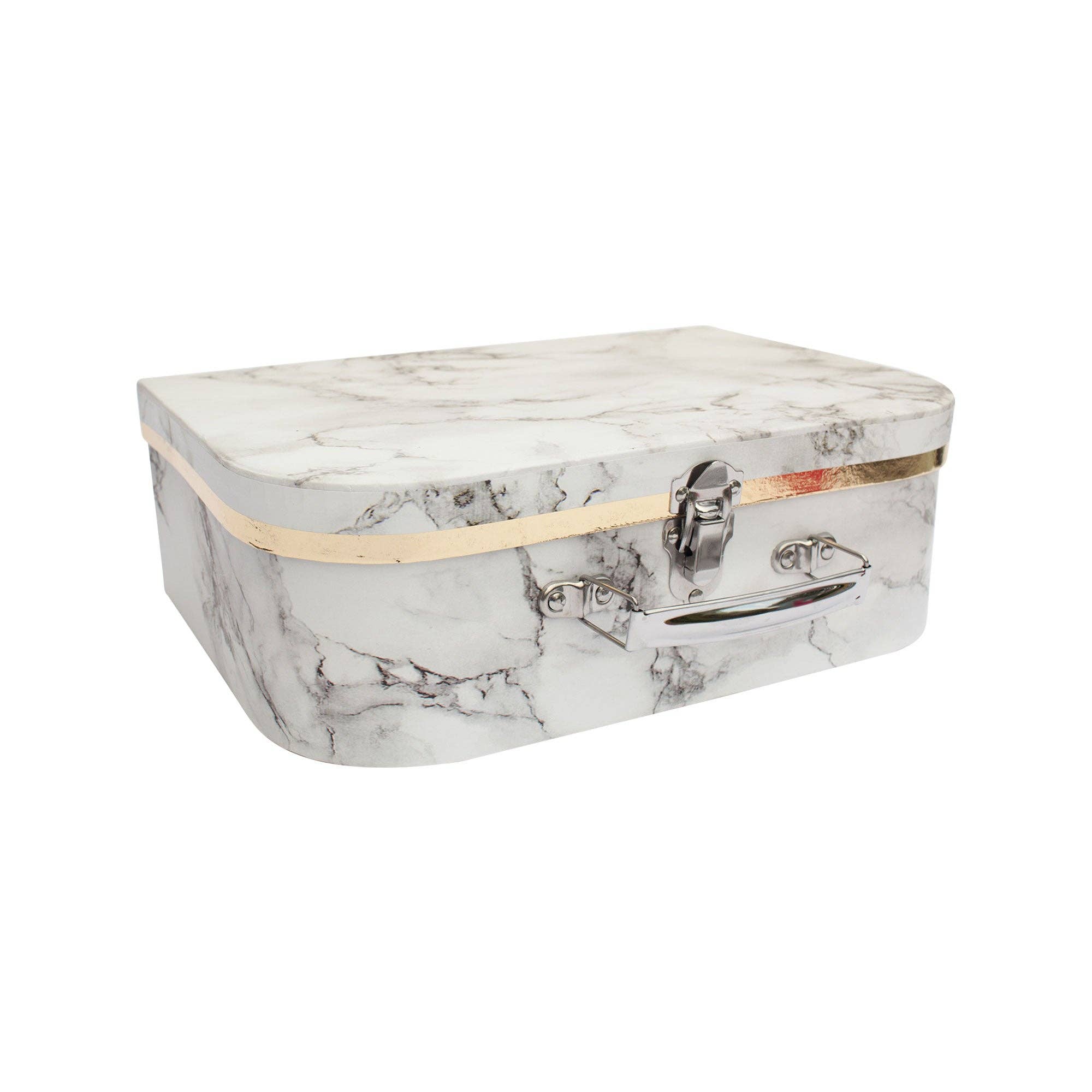 Emartbuy - Wholesale Gift box - Elegant White Marble Suitcase Style Gift Boxes - Set of 34