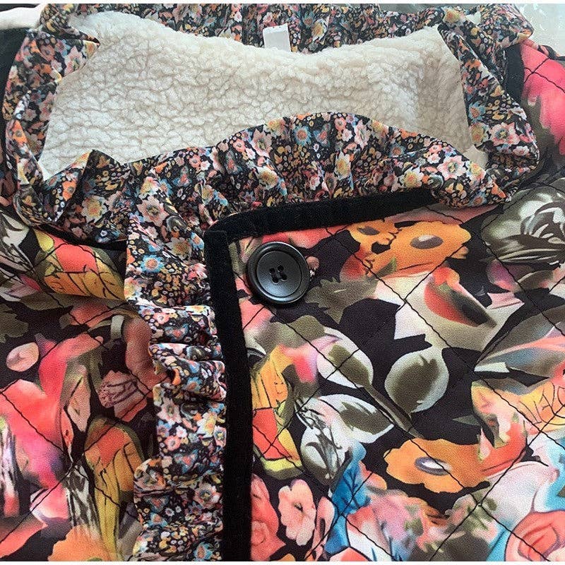   Printed Flared Sleeve Cotton Casual Coat for wholesale on Faire6