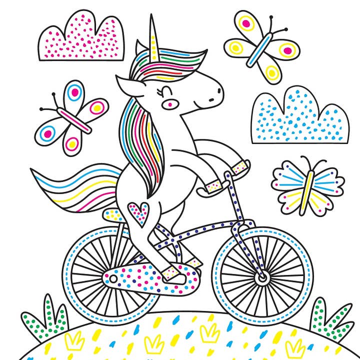 Fox Chapel Publishing - Wholesale Coloring & Activity Book - Kids & Baby - Easy and Fun Paint Magic with Water: Unicorns and Friends2