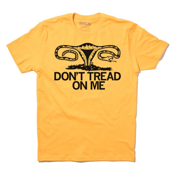 RAYGUN - Wholesale Screen Printed T-Shirt - Women's - Don't Tread On Me Uterus1