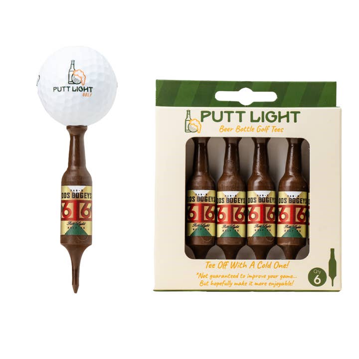Putt Light Golf Co - Vente Accessoires de sport - Tees de golf en bouteille de bière - Sources éthiques21
