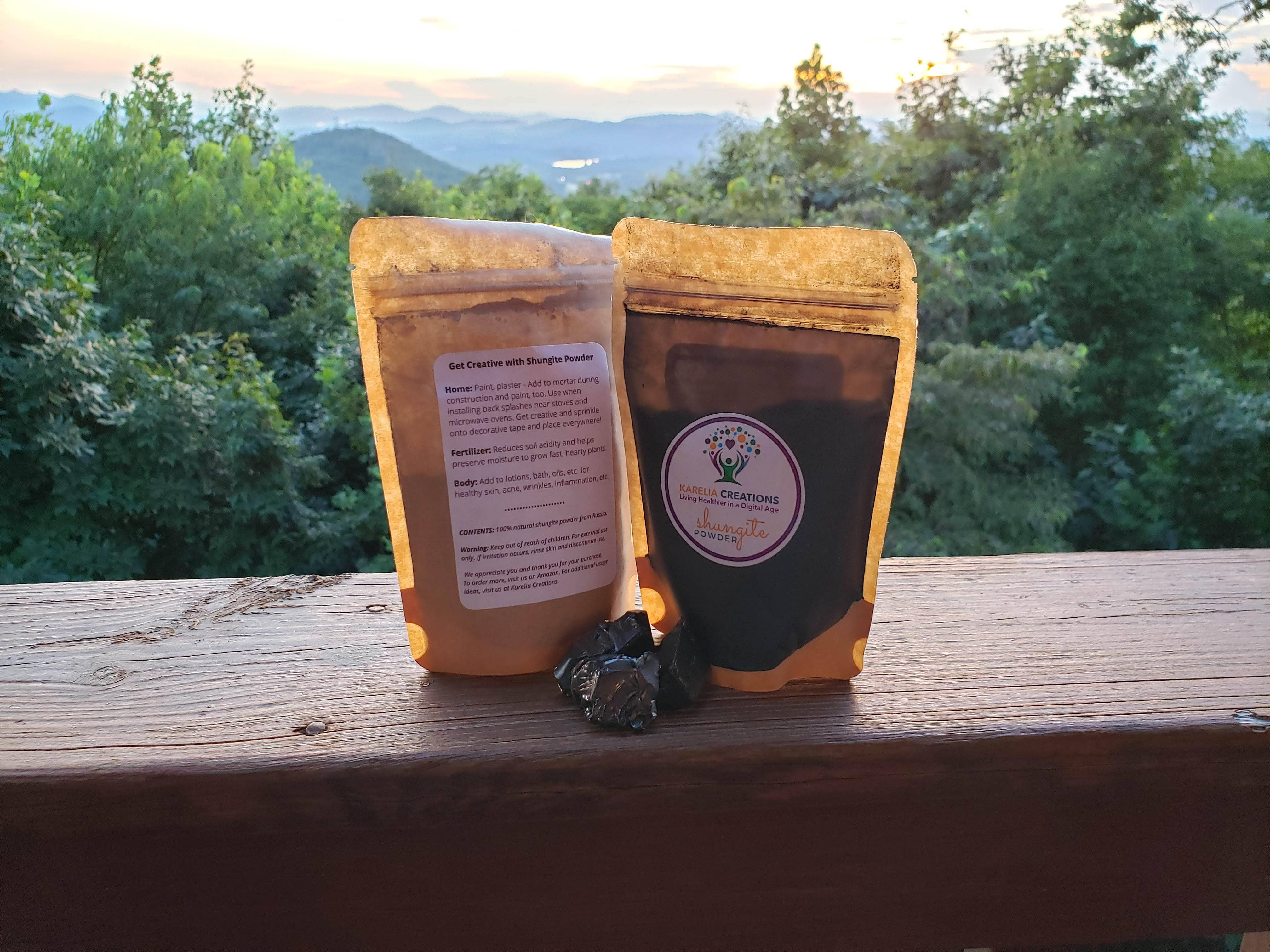 Karelia Creations - Wholesale Spiritual stone/crystal - Pure Shungite Powder | Authentic Organic | Skin Resin Plants9