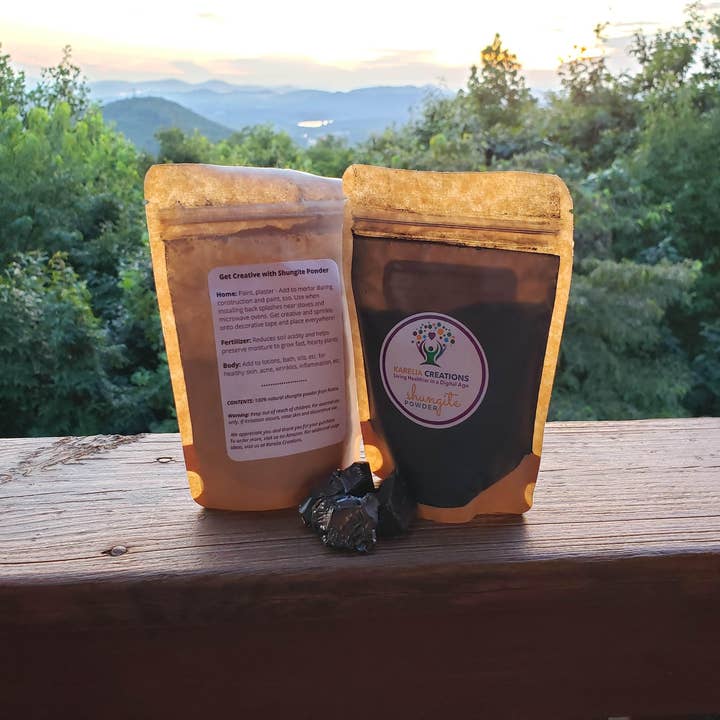 Karelia Creations - Wholesale Spiritual stone/crystal - Pure Shungite Powder | Authentic Organic | Skin Resin Plants9