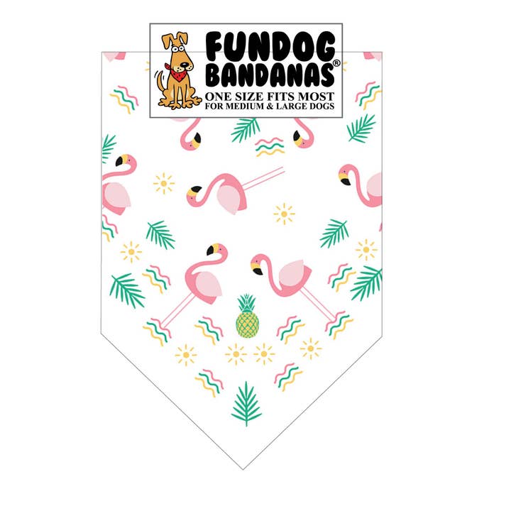 Paquet de 5 en gros - Flamingos Bandana pour la vente par FunDog Bandanas