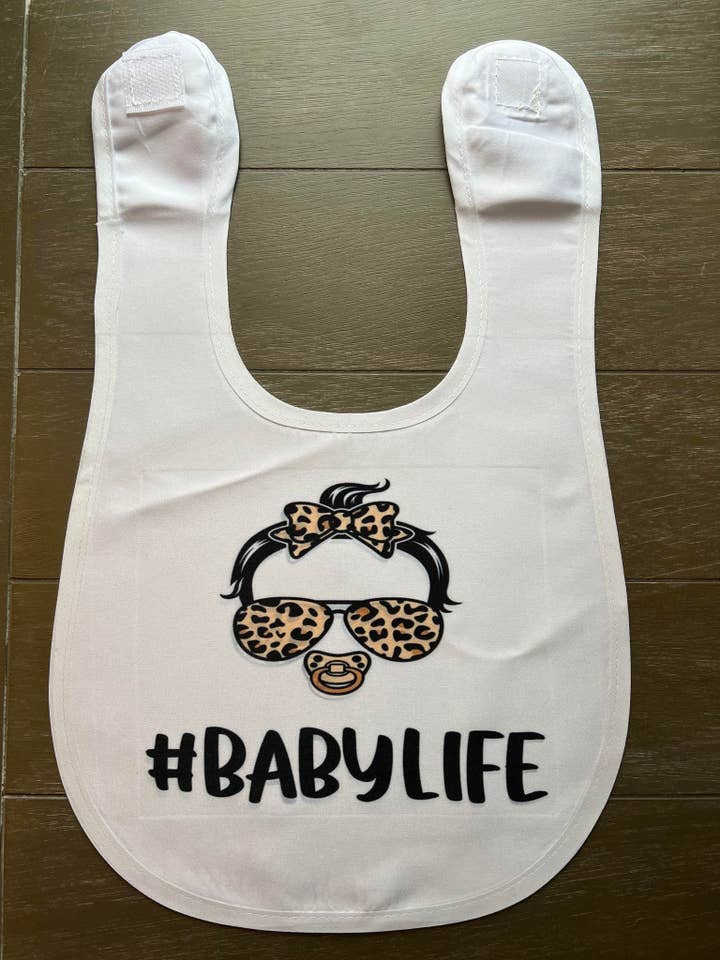 Baby Life Gesublimeerde slabbetjes voor wholesale door The Crazy Craft Girl LLC