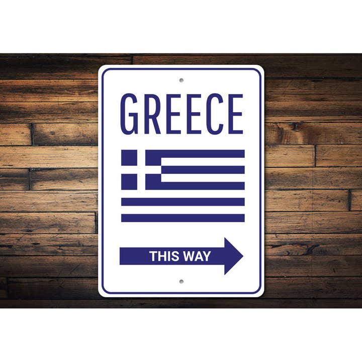 Lizton Sign Shop, Inc - Wholesale Sign - Greece This Way Sign1