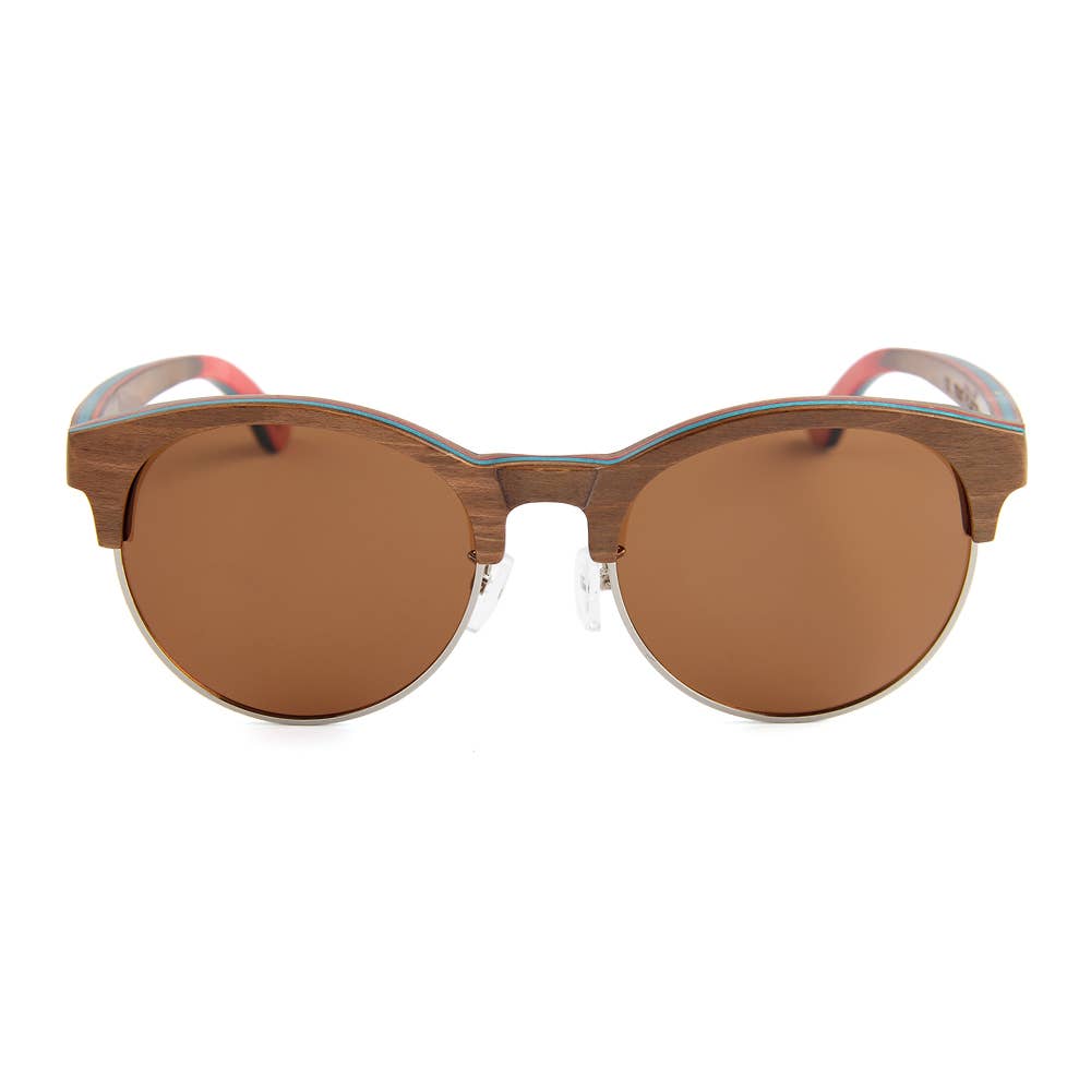 WUDN Handcrafted - Vendita all'ingrosso Occhiali da sole - Unisex - Skatedeck Riciclato 1/2 Legno, Occhiali da sole Corrimano (2 Modelli)13