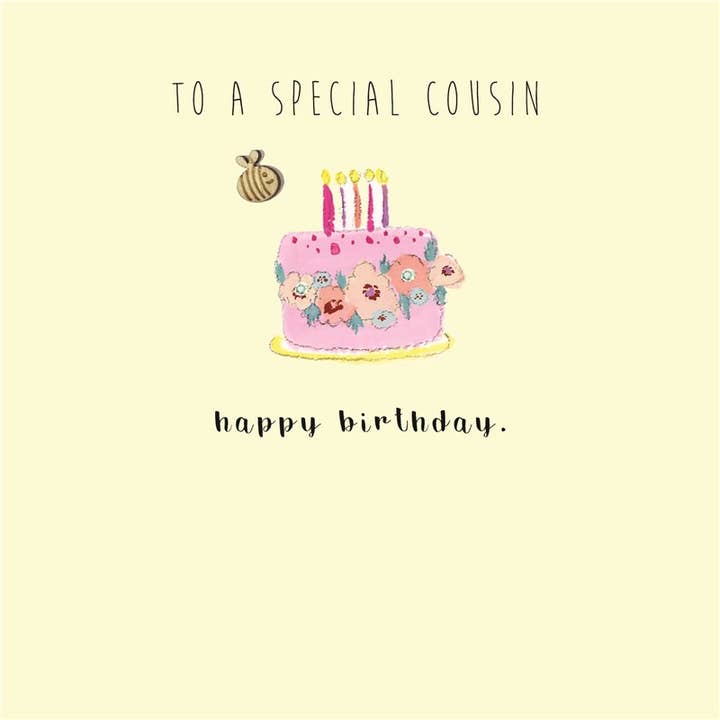TO A SPECIAL COUSIN for wholesale by Laura Sherratt Designs