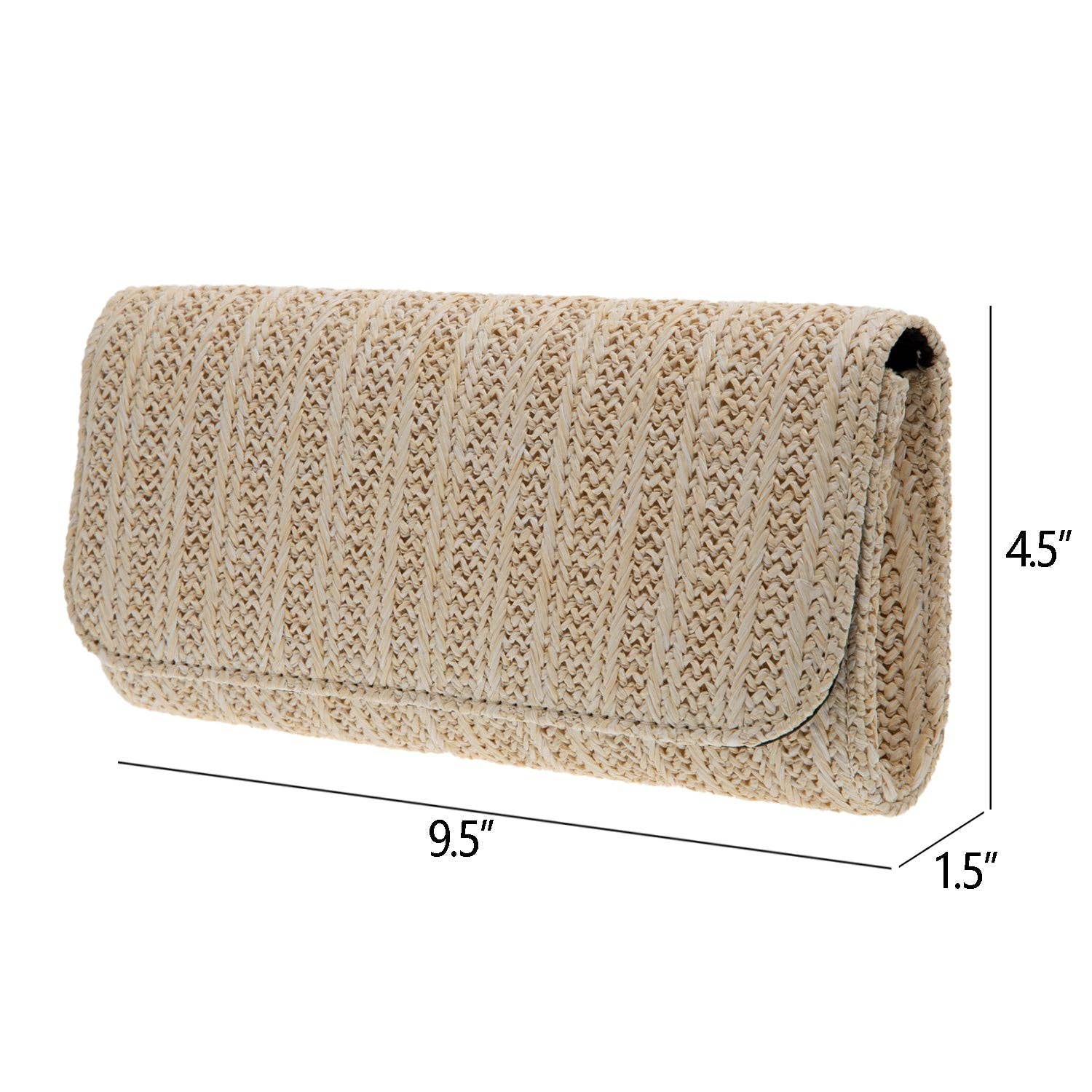 JNBFASHION.COM - Wholesale Clutch - Dames - Koppeling met natuurlijk rietje8