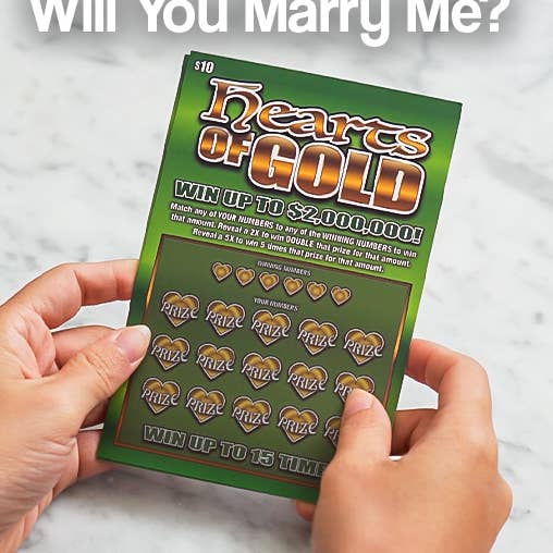 Set of 2 - Will You Marry Me Cards - Marriage Proposal USA for wholesale by Surprise Scratch Cards
