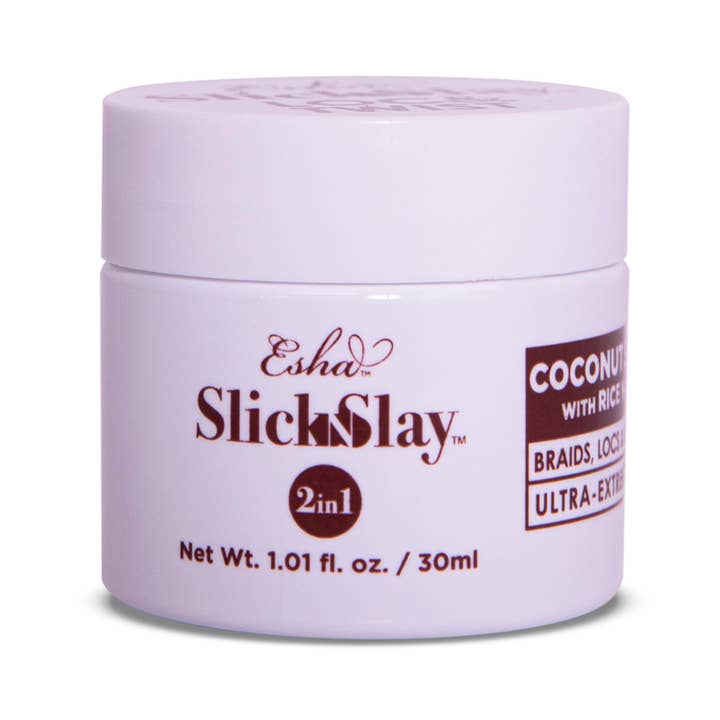 Esha Girl - Wholesale Haarstyling gel/mousse - Slick N Slay Braid & Edge Gel - Kokosnoot en rijstwater
