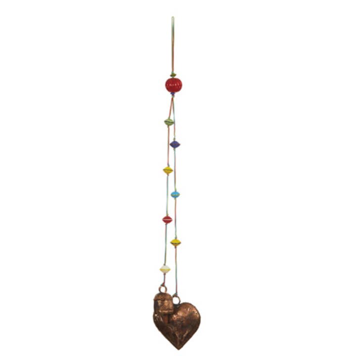 Moksha Imports - Wholesale Mobile - Candy Cane Beads-Copper Heart