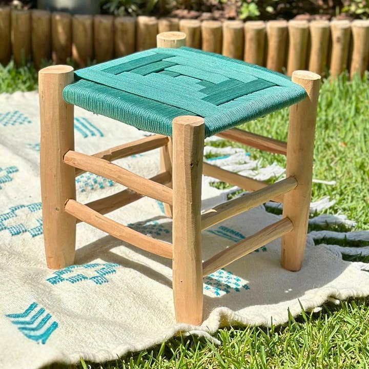 Pequeno Banco Rústico de Madeira Marroquino por atacado de MIRAMAR Store