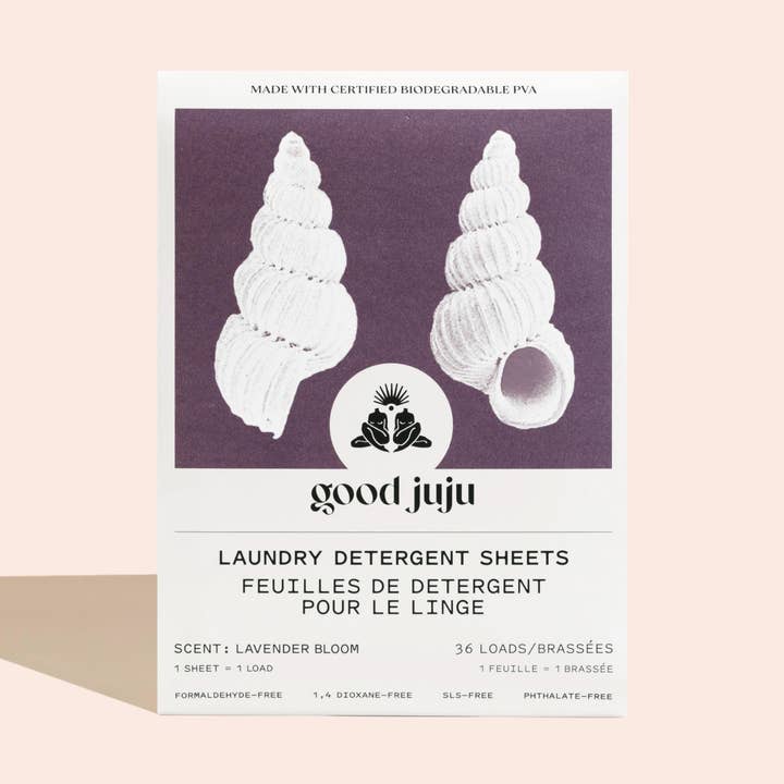 Laundry Detergent Sheets in Lavender Bloom for wholesale by Good Juju Body & Home