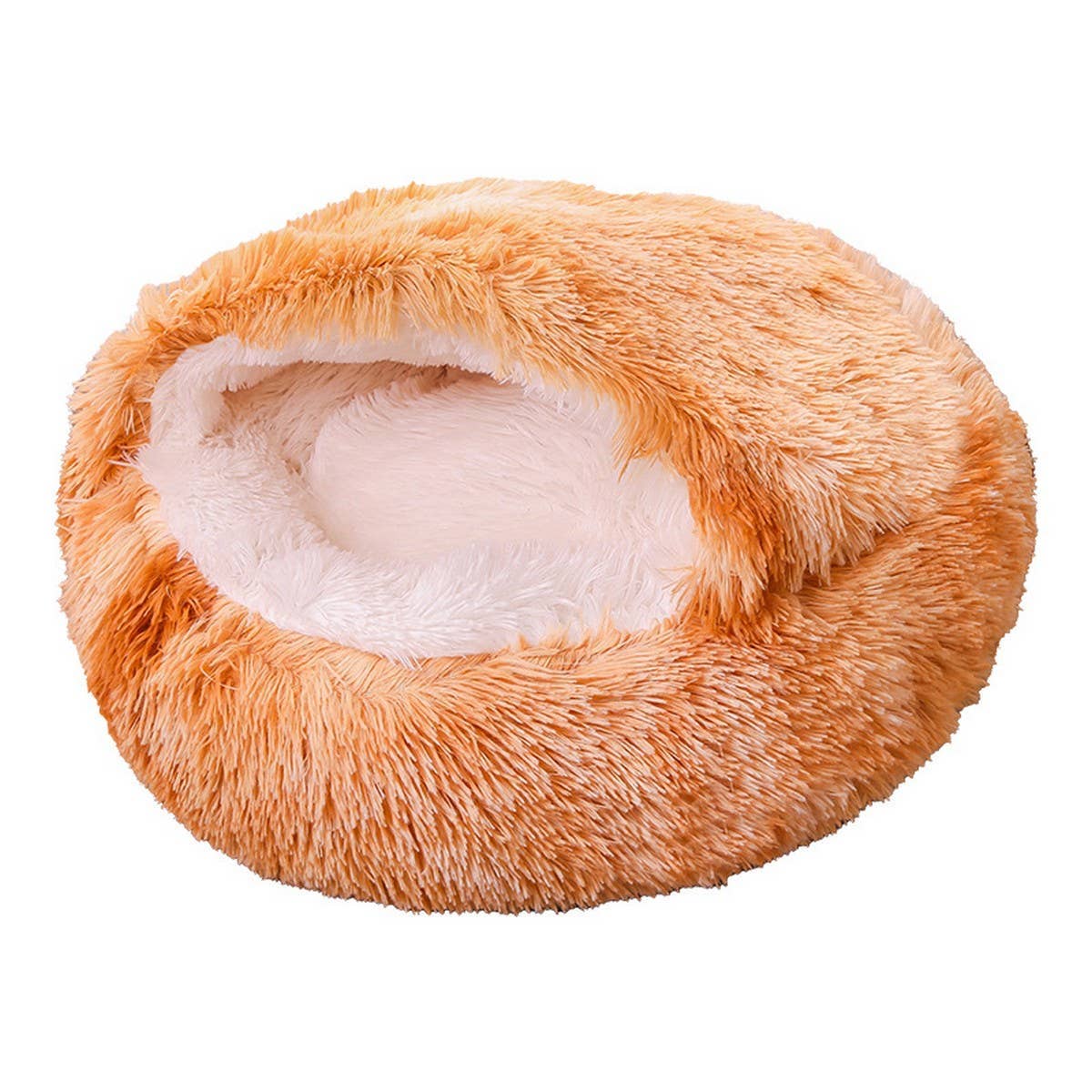 PAWPAWwholesale - Wholesale Pet Bed - Cat/Dog - Semi-Enclosed Cat Bed, Plush Round Pet Mat_CWMM52756