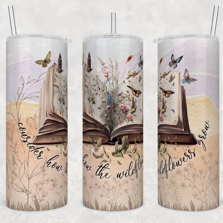 20 Ounce Tumbler ~ Wildflowers for wholesale by Paxton's One Stop Shop LLC