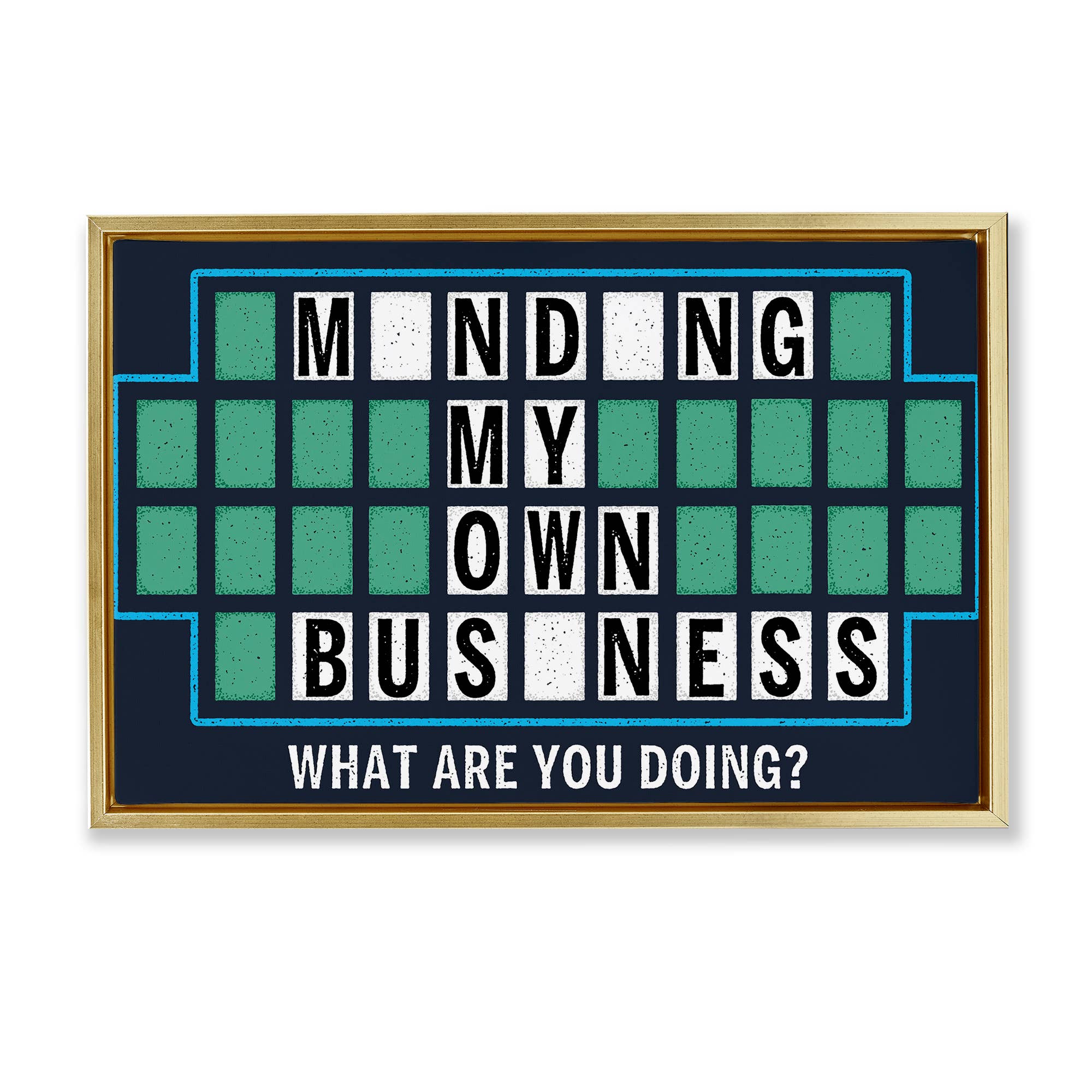Stupell Industries - Wholesale Wall Sign - Minding My Own Business Game - Framed Wall Art24