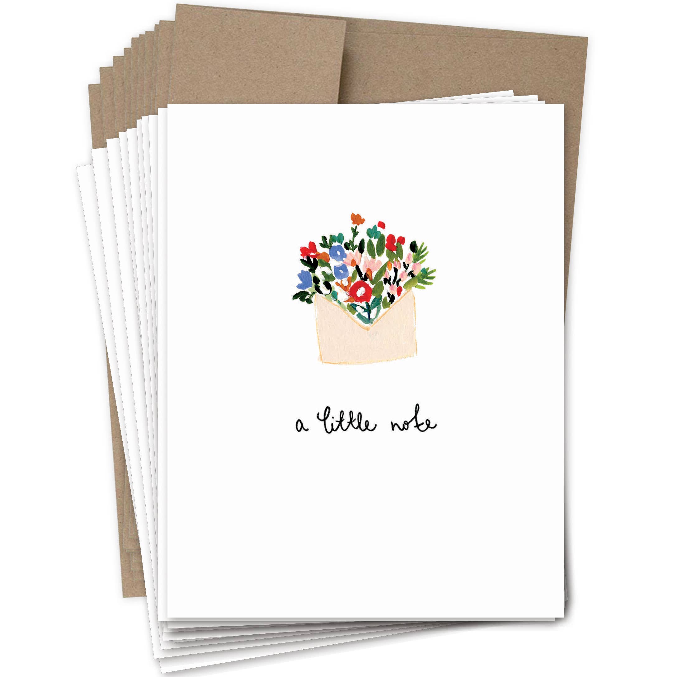 Biely & Shoaf - Wholesale Stationery/Notecard Set - A Little Note Boxed Notecard - Set Of 102